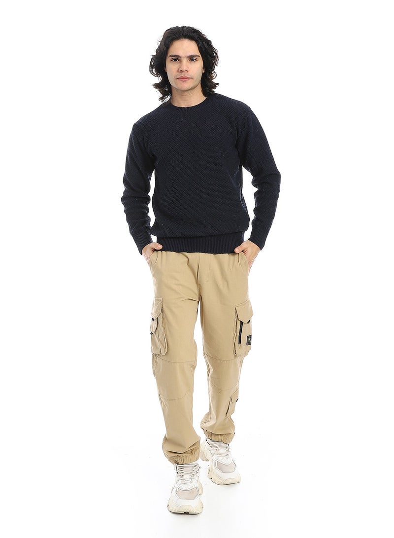 Andora Premium Knitted Pullover_Navy - Image 5