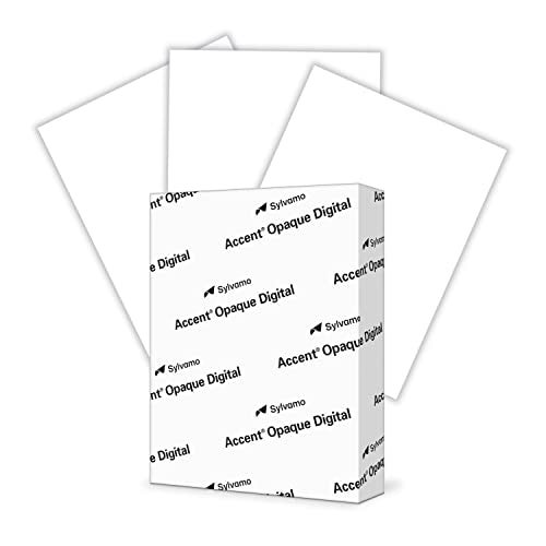 Accent Opaque White 85 x 11 Cardstock Paper 100lb 271gsm  200 Sheets 1 Ream  Premium Smooth Heavy Cardstock Printer Paper for Invitations Cards Menus Business Cards  1188091R - Image 1