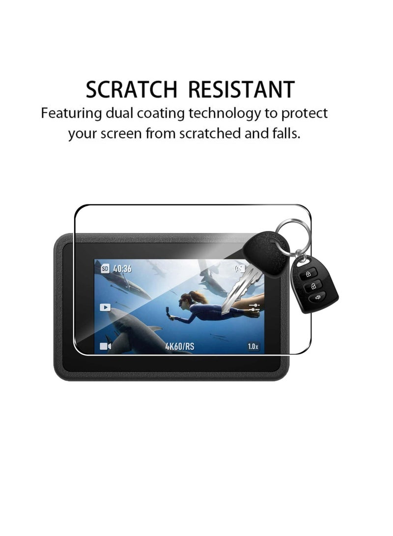 Screen Protector Set for DJI Osmo Action 4 : 6-Pack Tempered Glass Film, Including 2 Screen Protectors, 2 Camera Lens Protectors, High Definition, Case Friendly  - Image 3