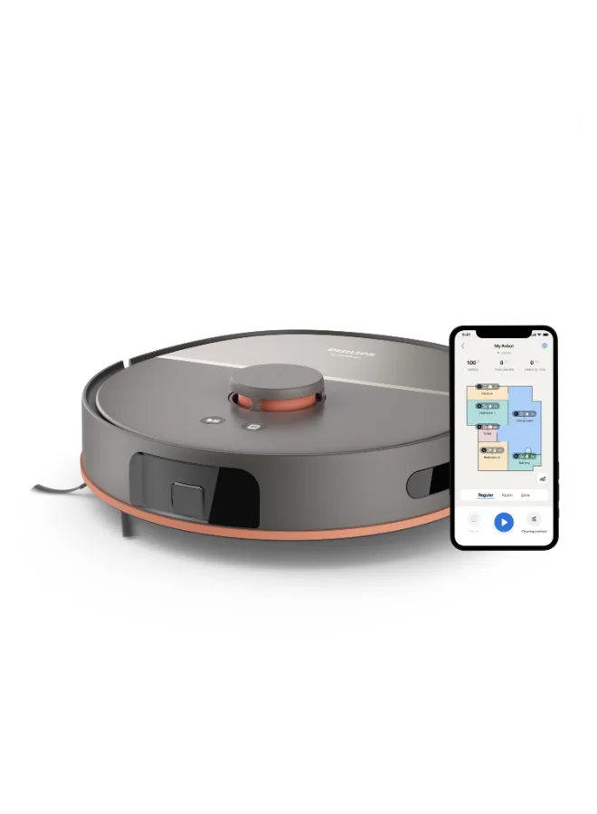 فيليبس Philips HomeRun 5000 Series Vacuum and Mop Robot 260 ml XU5100/11 Cashmere grey