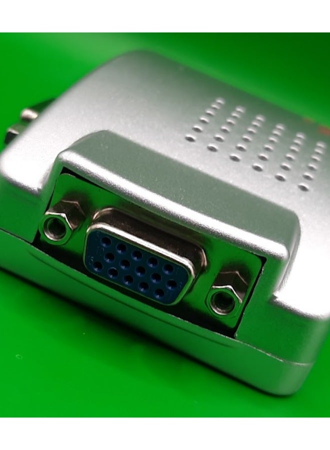 محول VGA إلى فيديو (BNC) وS-Video | تحويل إشارة عالية الدقة | متوافق مع التوصيل والتشغيل - Image 1