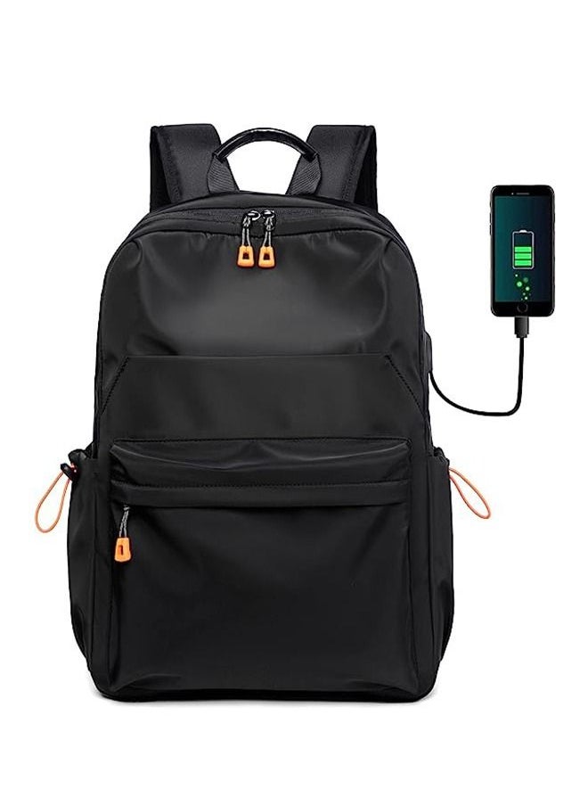 Captaintech Laptop Backpack for Men Women, Water Resistant Travel Bag with USB Charging Port, Business Slim Durable College School Bookbag Fits 15.6 Inch Notebook  - Image 1