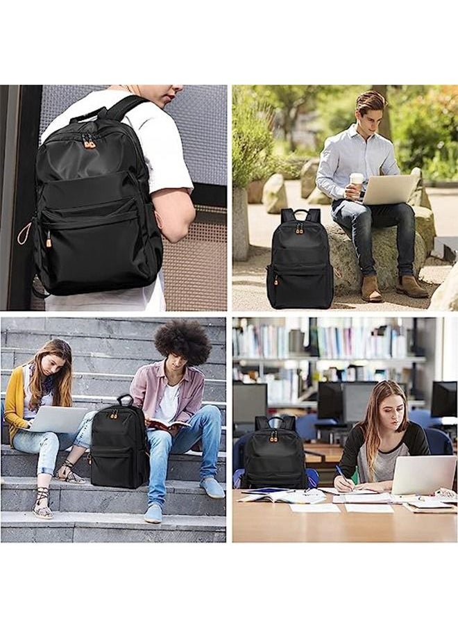 Captaintech Laptop Backpack for Men Women, Water Resistant Travel Bag with USB Charging Port, Business Slim Durable College School Bookbag Fits 15.6 Inch Notebook  - Image 5