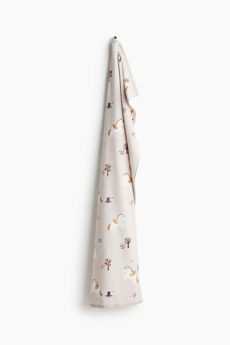 H&M Patterned bath towel