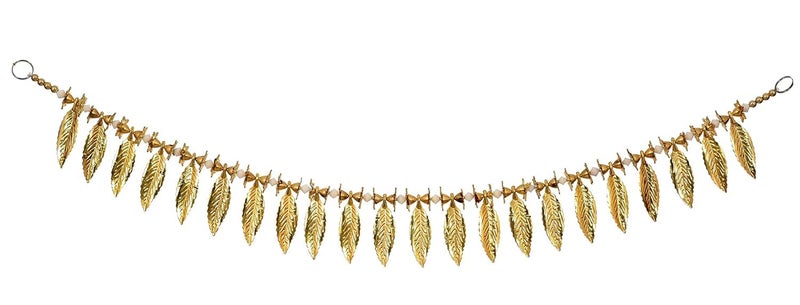 SESONBY Golden Leaves Home Decoration Latest Hanging Toran Main Door Garlands Handmade Bandhanwar Door Entrance Hanging HomeTraditional Wall Decor Diwali Decoration Diwali Gift - Image 4