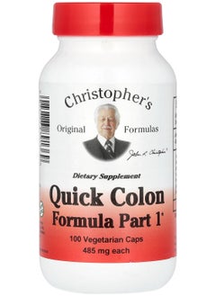 Christopher's Original Formulas Quick Colon Formula Part 1, 485 mg, 100 Vegetarian Caps 