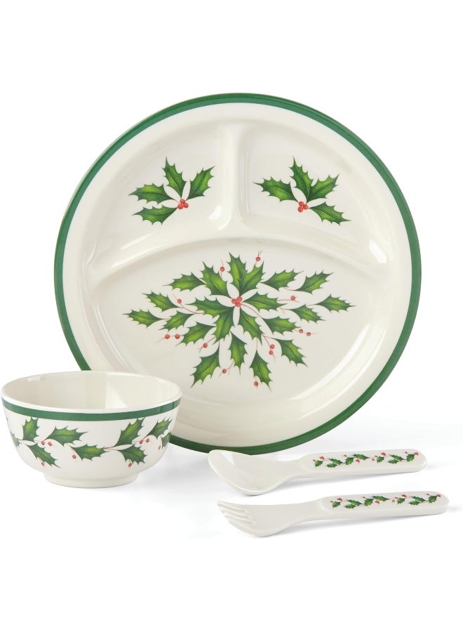 Lenox 885787 Holiday Childrens 4-Piece Dinner Set - Image 1