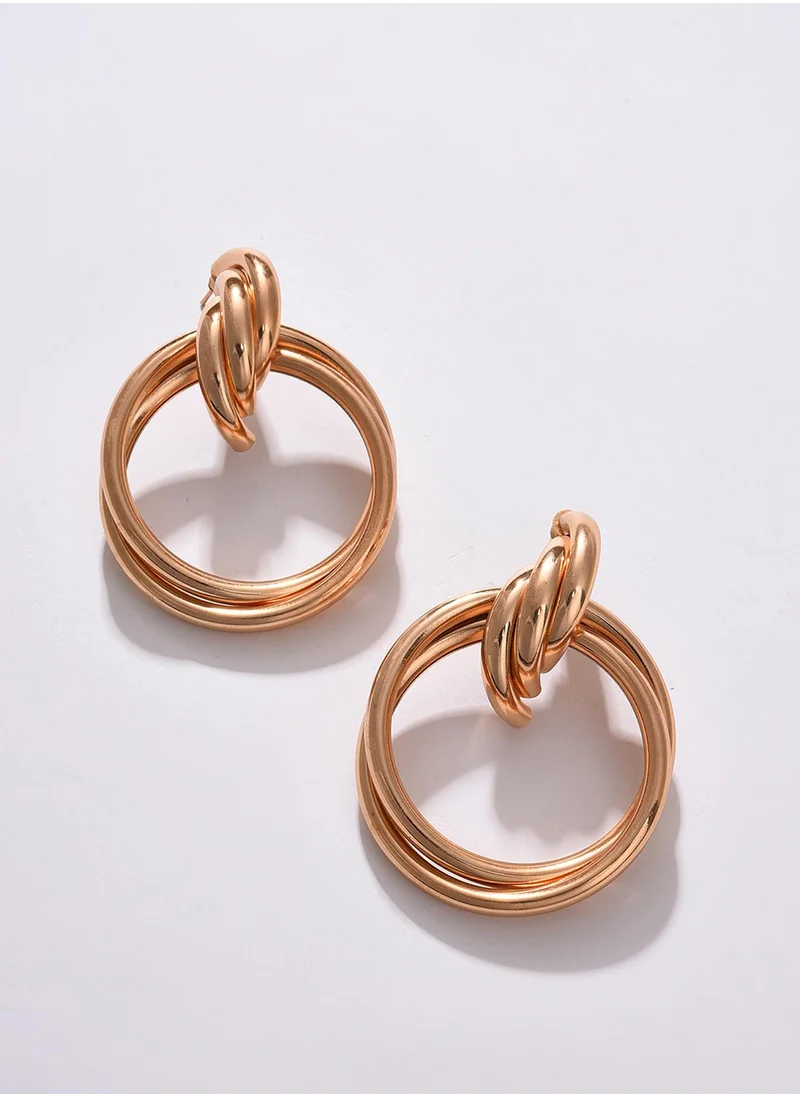 SOHI Contemporary Hoop Earrings