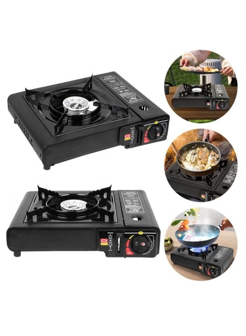 Denx Gas Stove Dual Use Type, Portable For Trips And Camping | 2.8 kw | 220 Gas Capacity - Image 2