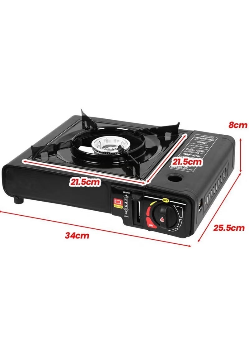 Denx Gas Stove Dual Use Type, Portable For Trips And Camping | 2.8 kw | 220 Gas Capacity - Image 4