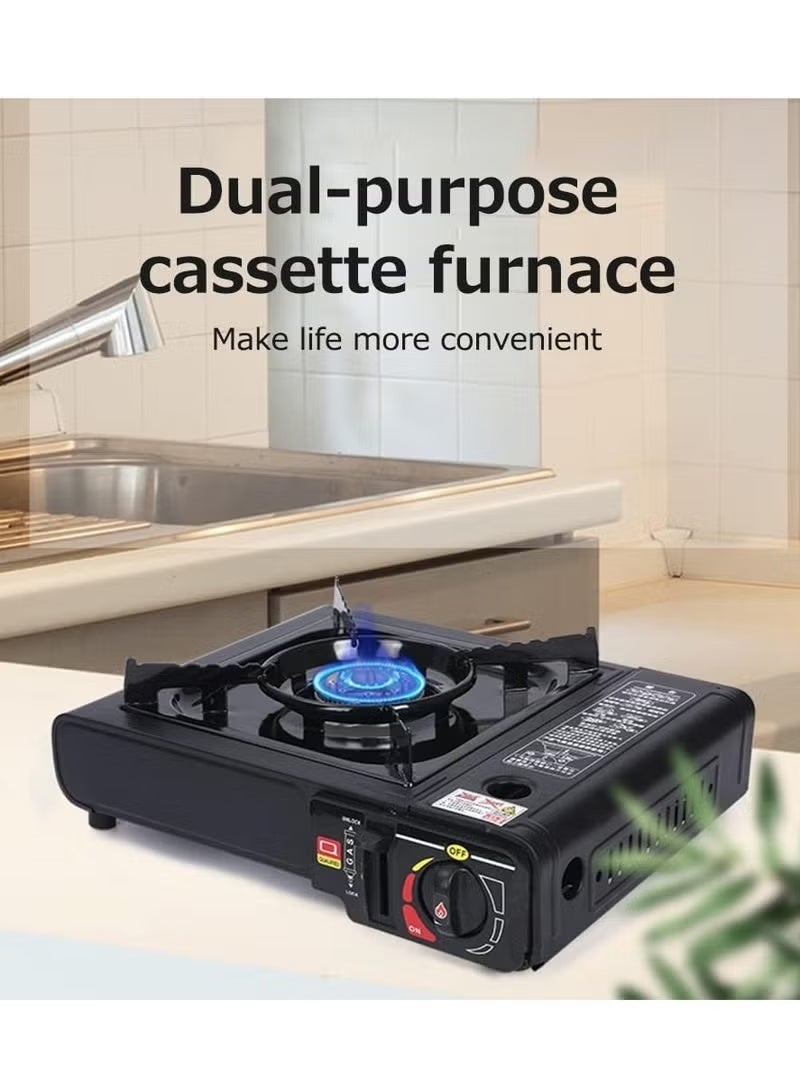 Denx Gas Stove Dual Use Type, Portable For Trips And Camping | 2.8 kw | 220 Gas Capacity - Image 1