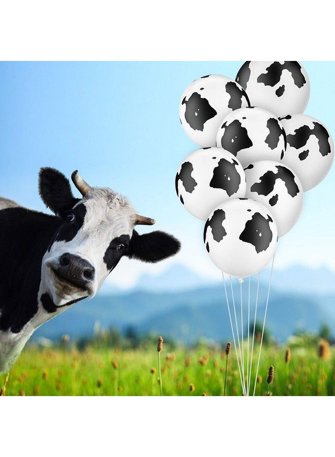 Gejoy Cow Balloons Latex Balloons Funny Print Cow Balloons For Birthday Party Supplies Decorations (24 Pieces) - Image 4