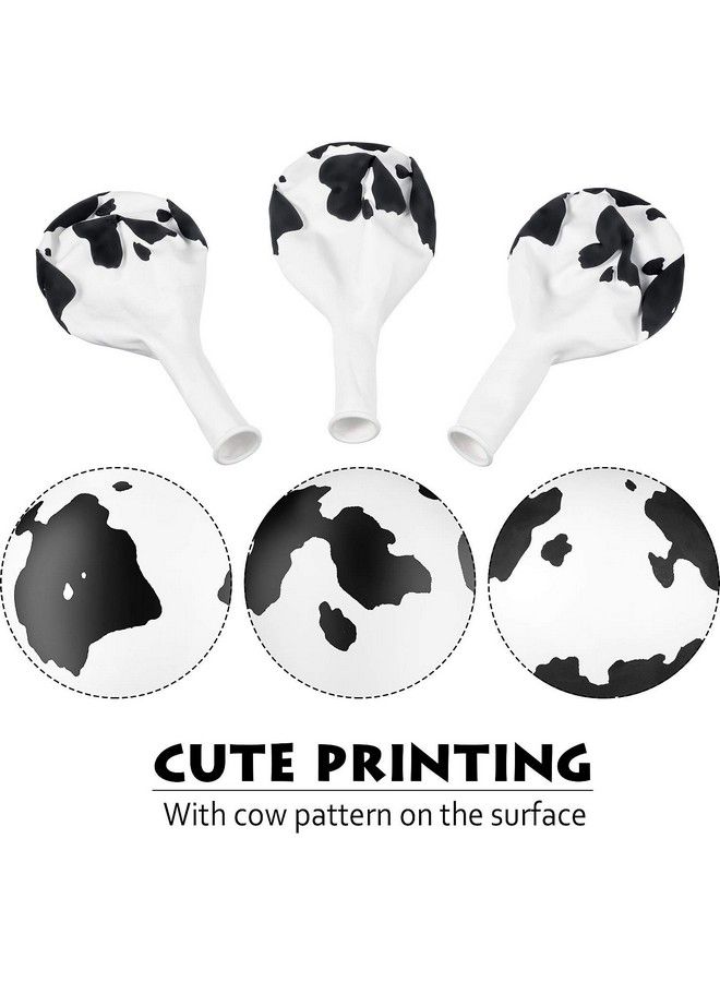 Gejoy Cow Balloons Latex Balloons Funny Print Cow Balloons For Birthday Party Supplies Decorations (24 Pieces) - Image 5