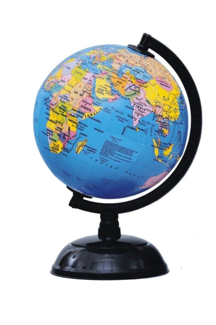 GLOBUS 808 8 Inches /20 Cms Diameter and 12 Inches /31 Cms Height Rotating World Globe With A.B.S Polymer Moulded Arc and Base - Image 4
