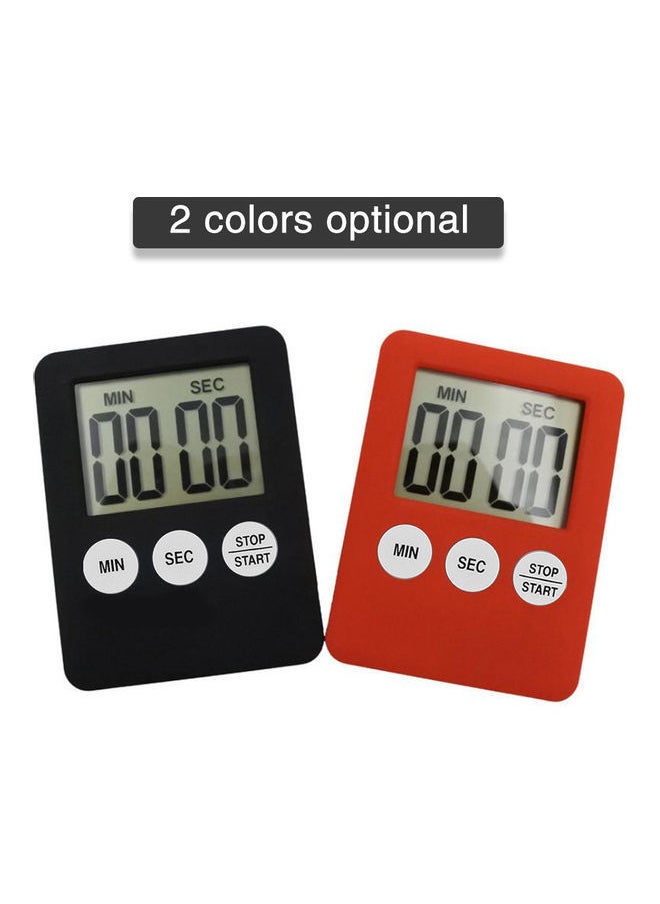 NIBEMINENT - Digital Kitchen Cooking Timer Countdown for with Large Number Display 99 Minutes 59 Seconds Setting Red 7.2*1*5.5cm - Image 1
