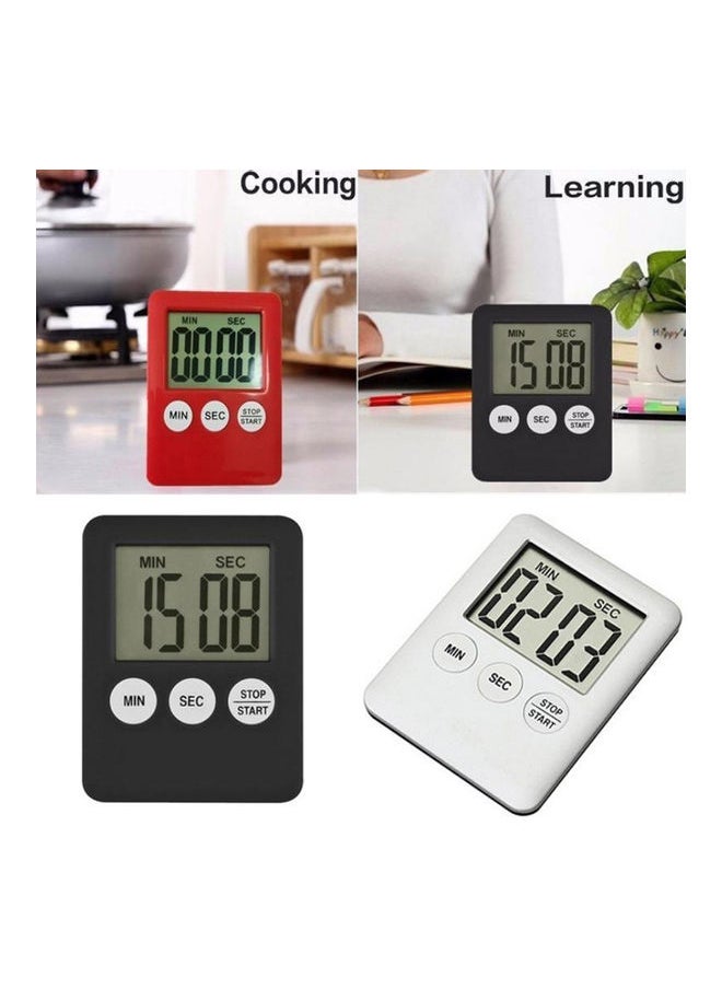 NIBEMINENT - Digital Kitchen Cooking Timer Countdown for with Large Number Display 99 Minutes 59 Seconds Setting Red 7.2*1*5.5cm - Image 1