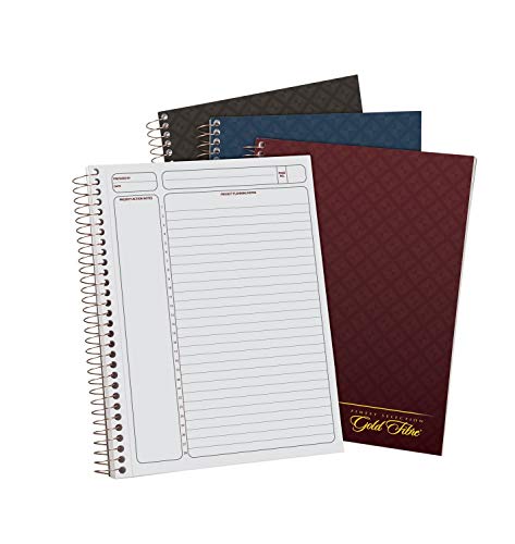 Ampad Gold Fibre Project Planner, Assorted Color Covers, 9.5 x 7.25, 84-Sheets, 3-Pack - Image 1