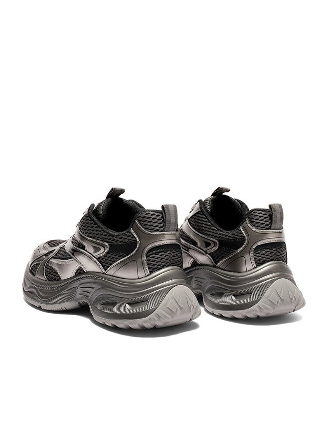 Senda a Women's Dad Sneakers  Spring New Mall Style Sport Thick Sole Casual Shoes Xwm01am6 Gray Single Lining Size 34 - Image 3