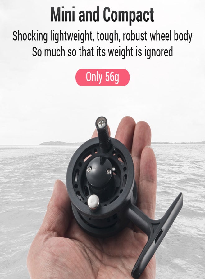 Lizard Fly Fishing Reel Front Fishing Reel50mm/60mm Hand Rod Reel Ice Fishing Reel - Image 5