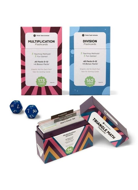Ultimate Multiplication & Division Math Mastery Flash Cards Bundle: 711 Multiplication & Division Equations (All Facts 0 12) For Engaging 3Rd 6Th Grade Learning Color Coded Graphic Illustrations