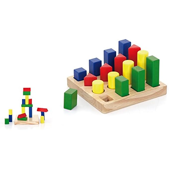 WOODEN EARLY DEVELOPMENTAL ACTIVITY SHAPE SEQUENCE BLOCKS TOY FOR KIDS AGES 2+ YEARS - Image 3