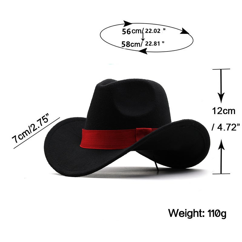 Straw Cowboy Hat Unisex Ethnic Windproof Rope Foldable Hat - Image 2