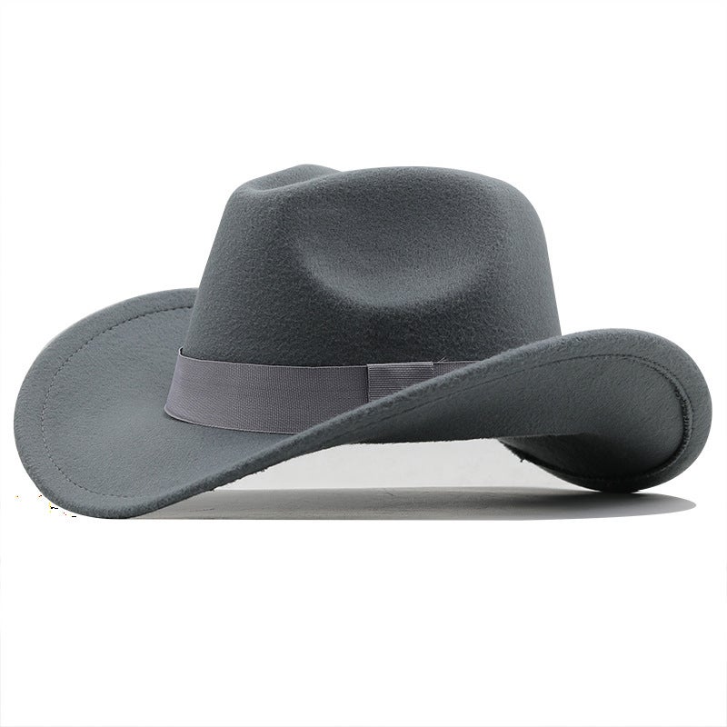 Straw Cowboy Hat Unisex Ethnic Windproof Rope Foldable Hat - Image 1