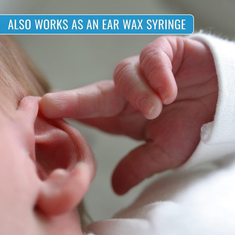 DMI Reusable Nasal Aspirator for Baby & Ear Bulb Syringe for Infant - Gentle Mucus Removal Suction to Clear Airway & Nasal | Baby Congestion Relief Nose Sucker for Baby - Image 5