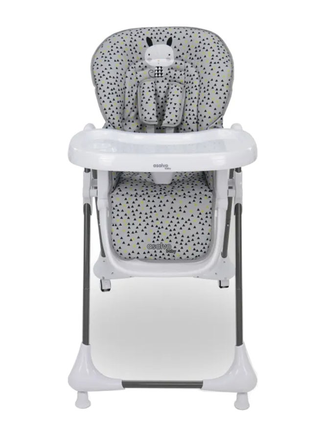 Baby High Chair Wheels - Nordic Grey