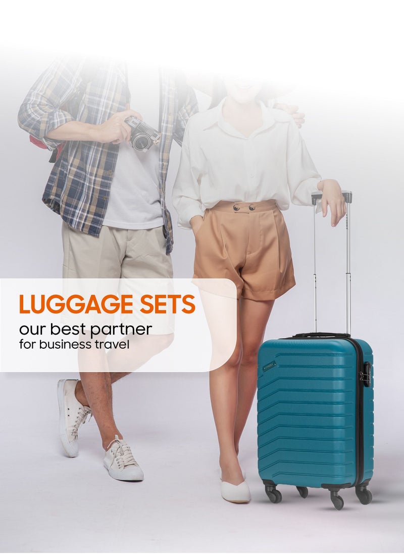 Stargold - Suitcase Set of 3 PCS ABS Hardside Travel Luggage Bag - Image 1