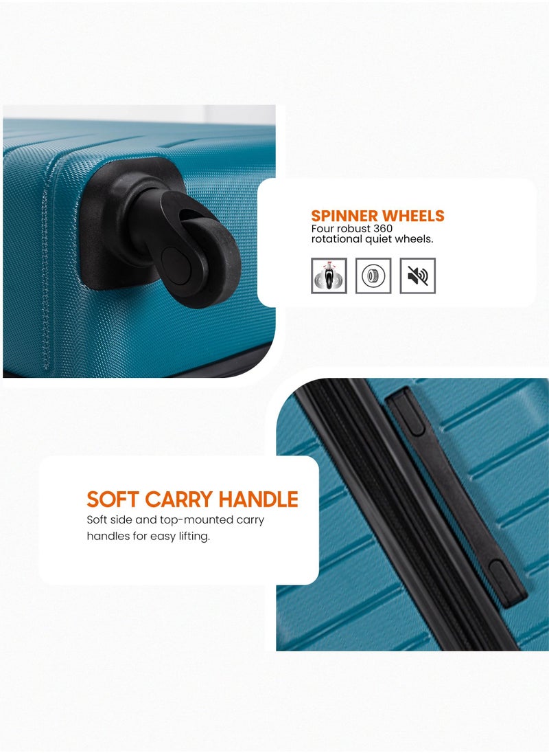 Stargold - Suitcase Set of 3 PCS ABS Hardside Travel Luggage Bag - Image 1