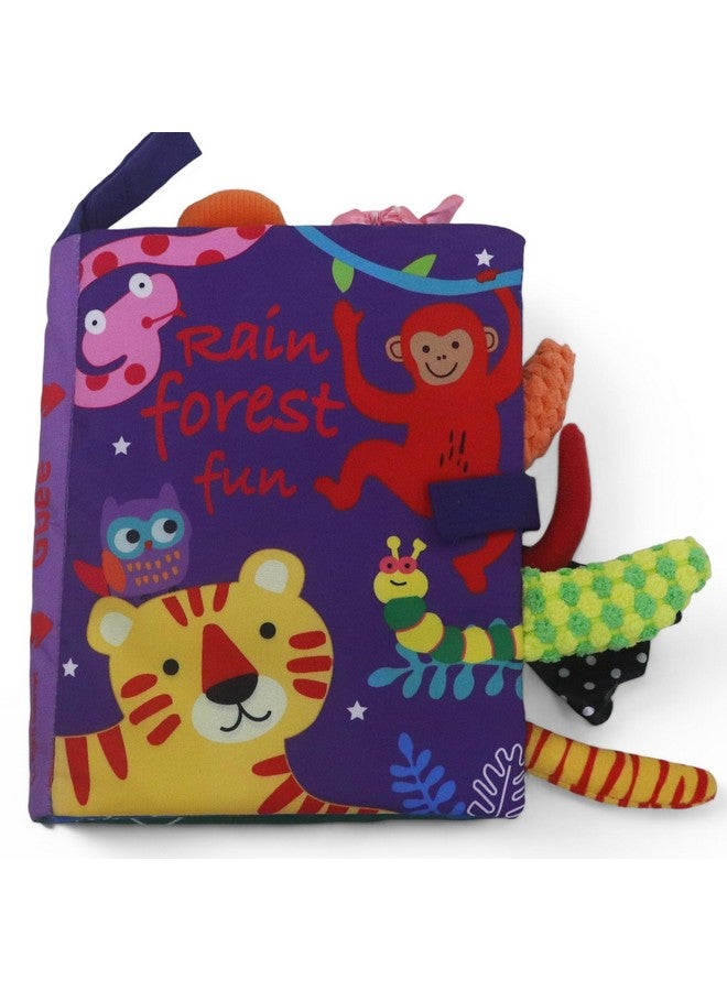 كراديل كروفت كتب ألعاب قماشية من Kradyl Kroft للأطفال والرضع | ألوان وملمس نابض بالحياة | كتب تعليمية وترفيهية للأطفال الصغار (Rain Forest) - Image 2