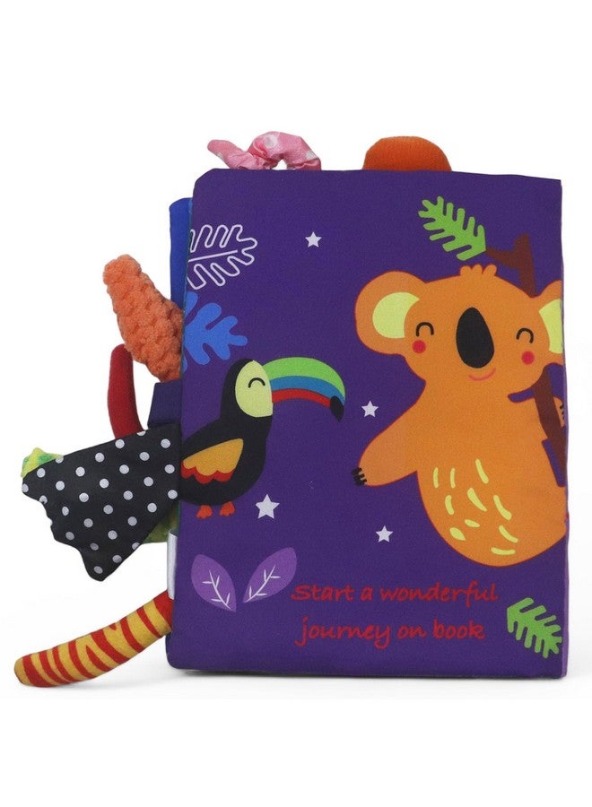 كراديل كروفت كتب ألعاب قماشية من Kradyl Kroft للأطفال والرضع | ألوان وملمس نابض بالحياة | كتب تعليمية وترفيهية للأطفال الصغار (Rain Forest) - Image 3