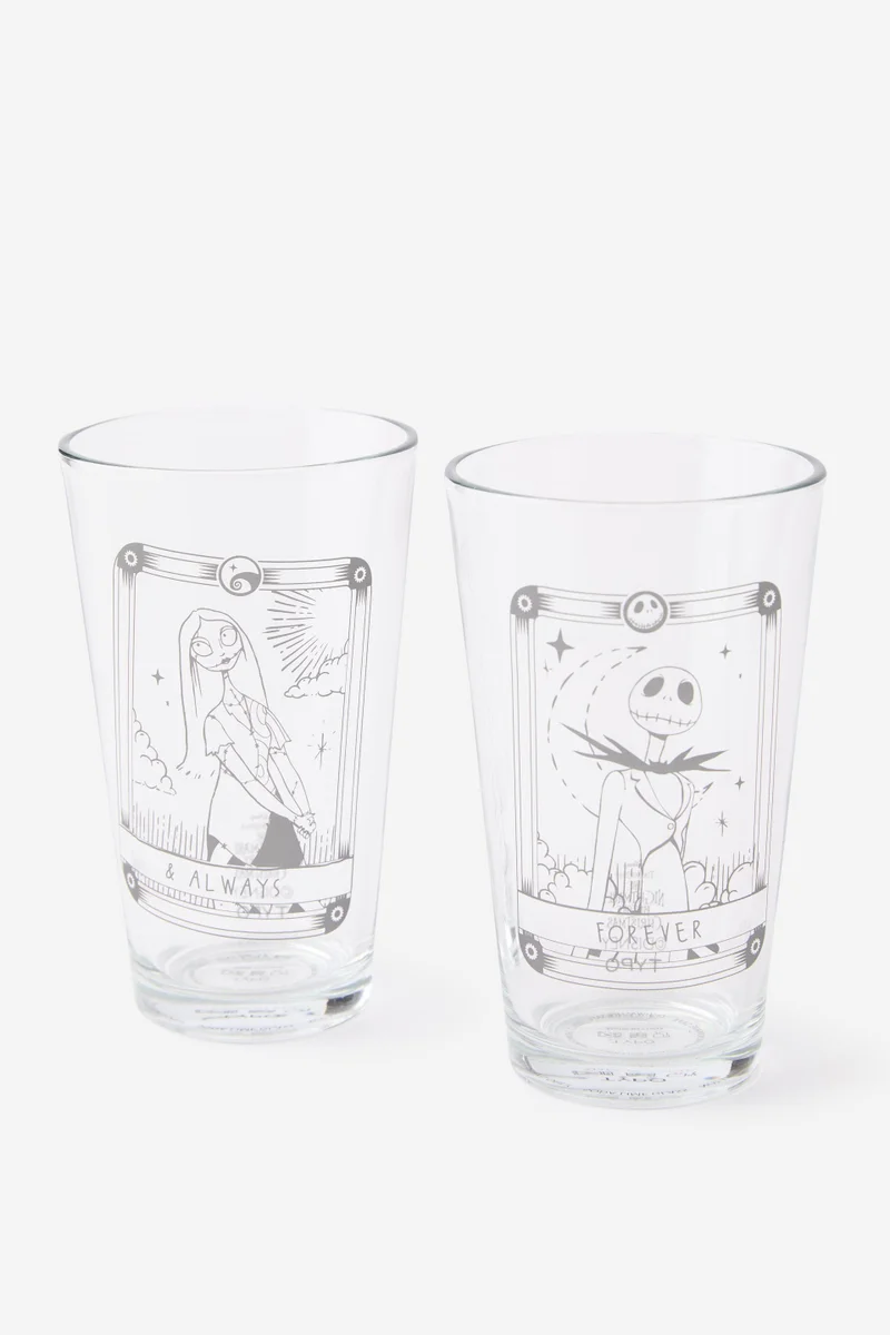 تايبو طقم أكواب زجاجية متعاونة قطعتين