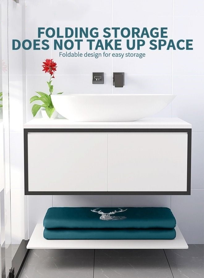 ميكسد المحمولة قابلة للطي حوض الاستحمام ، حوض استحمام مع وسادة وغطاء للاستحمام للأطفال الكبار ، 65x70cm - Image 2