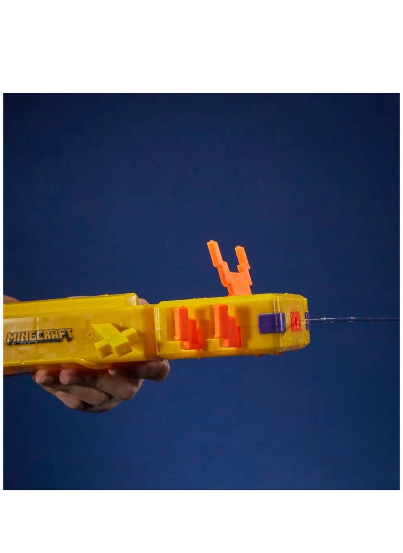 HASBRO - NERF Super Soaker Minecraft Axolotl Water Gun  - Image 3