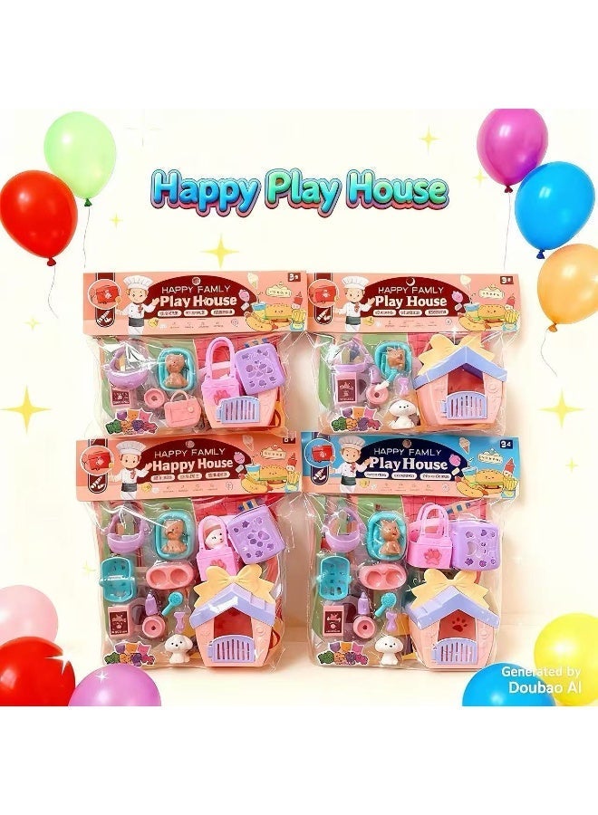 Play Sets for Toddlers, ABS Children's Role Play Pet Kit, Dog Figures Play Set Toy, Realistic Role Play Gifts for Children - Image 1