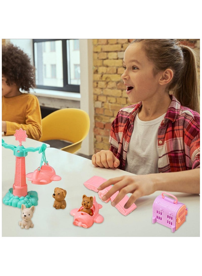 Play Sets for Toddlers, ABS Children's Role Play Pet Kit, Dog Figures Play Set Toy, Realistic Role Play Gifts for Children - Image 5