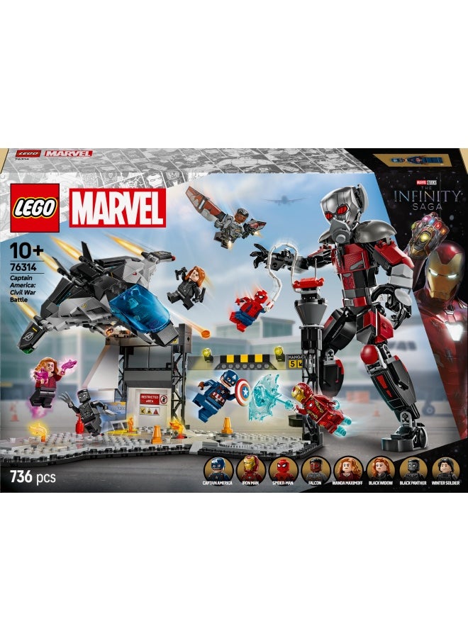 LEGO Super Heroes Captain America: Civil War Action Battle 76314 (736) Pieces  - Image 2
