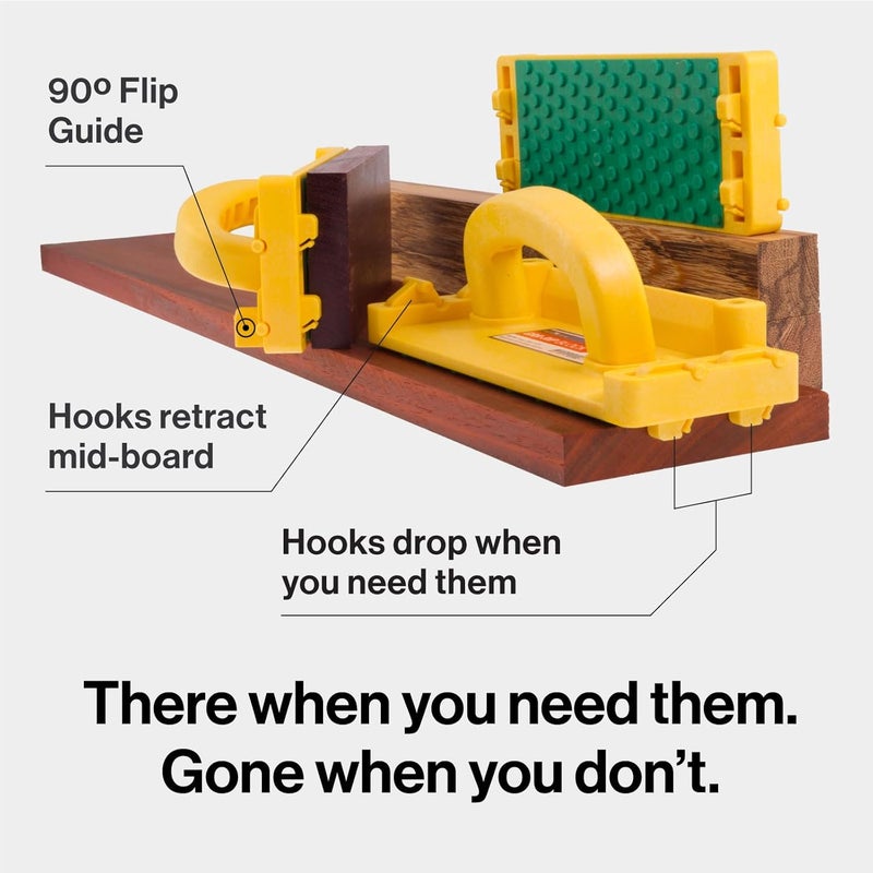 MICRO JIG GRR-RIP-BLOCK Smart Push Block for Routers, Jointers, Band and Table Saws, Woodworking Tool, Extreme Grip, GB-1, Yellow/Green - Image 5
