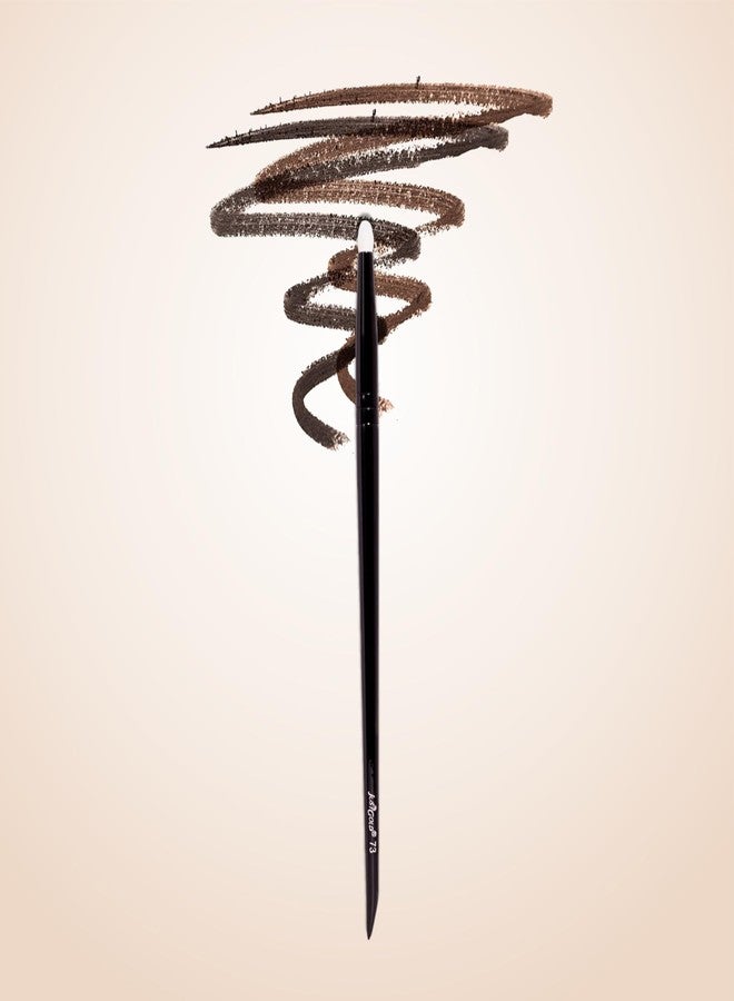 JUST GOLD Justgold Professional Pencil Smudge Brush, Soft Bristles, Copper Ferrule, Wooden Handle #73 - Image 1