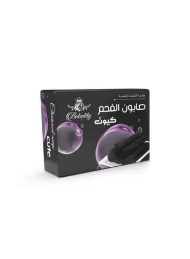 Butentity Charcoal Soap Cute 100 gm - Image 1
