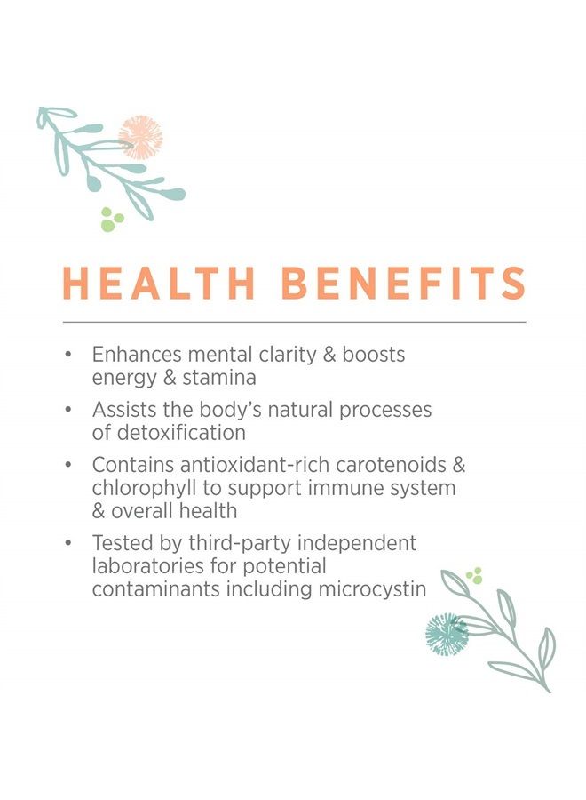 Pure Synergy Blue-Green Algae | 3.2 oz Powder | USDA Organic | Non-GMO | Vegan | Sourced from Upper Klamath Lake Oregon - Image 5