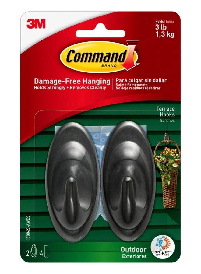 Command 2 Pack Slate Hook - Image 1