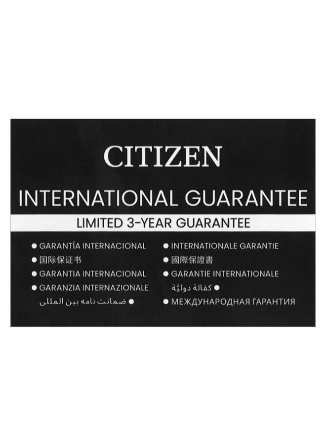 CITIZEN ساعة يد أنالوج للرجال من الفولاذ المقاوم للصدأ BM7654-57X - 40 مم - Image 4