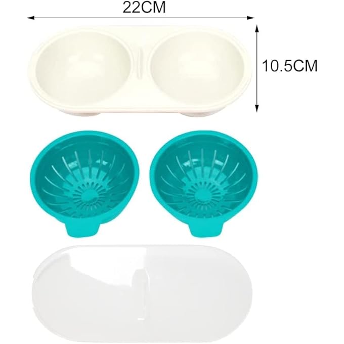 Bukela Egg Steamer Egg Poachers Poacher Cups Food Grade Pp Material Safe And Secure Time Saving And Labor Saving MultiFunction For Kitchen Home Ovens Poached Eggs Blue - Image 5