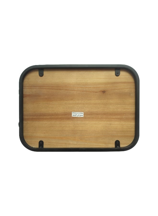 Noon East Wooden Tray Brown  43x28x7cm - Image 2