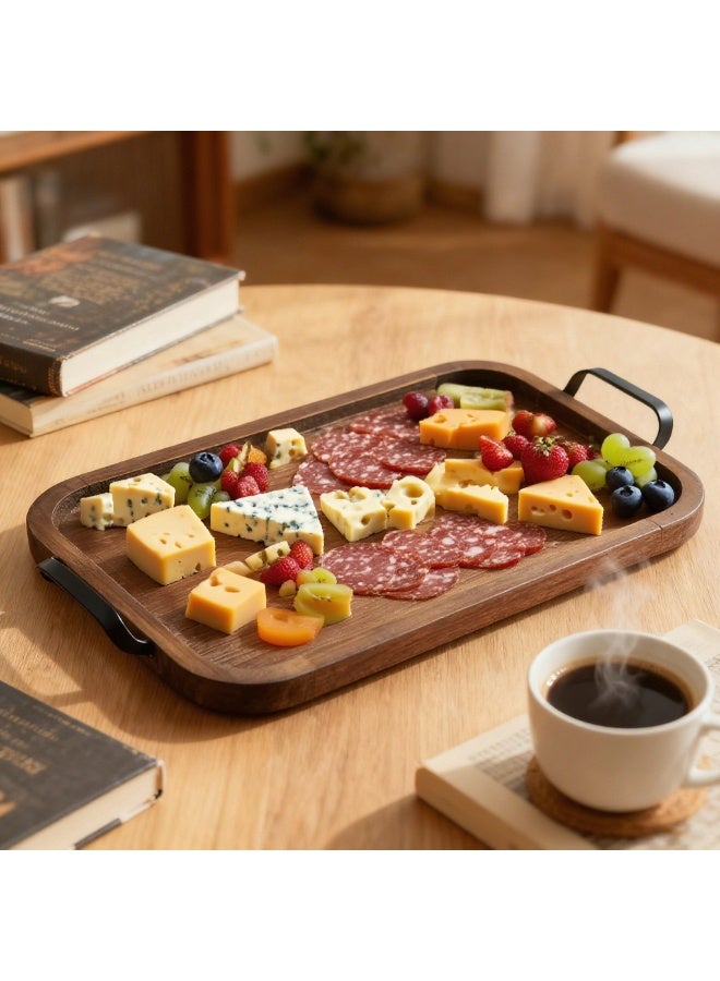 Noon East Wooden Tray Brown  43x28x7cm - Image 4