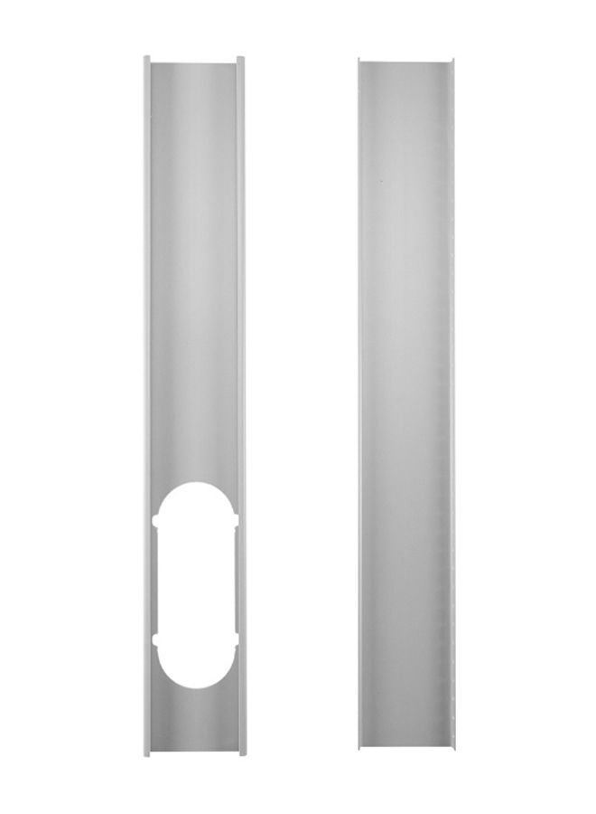 NIBEMINENT 2-Piece Portable Air Conditioner Seal Plate Set Grey  - Image 1