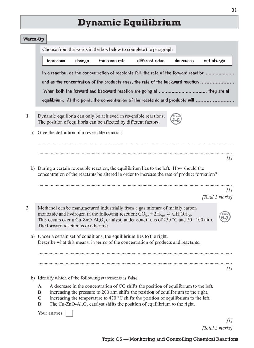 null - New GCSE Chemistry OCR Gateway Exam Practice Workbook - Image 1